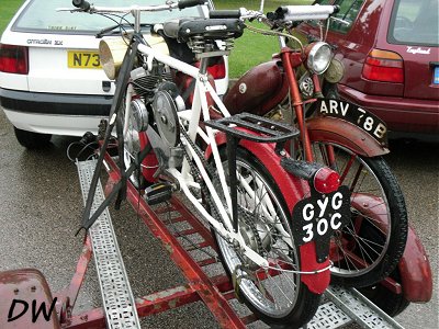 Another bike on the trailer - a victim of drowned electrics