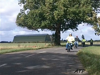 Passing the airship hangers