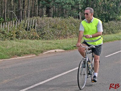 A rider on the cycle event