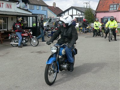 Leaving the Ferry Boat Inn