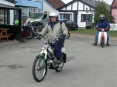 Leaving the Ferry Boat Inn