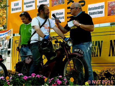 Andrew at the start of the Kaasrit (Cheese ride)
