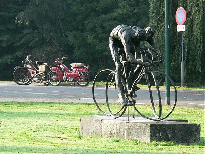Bikes unloaded on arrival