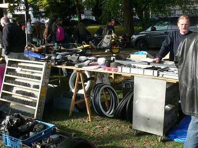 A stand full of Solex stuff with, at the back...