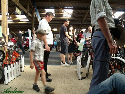 Visitors on the stand