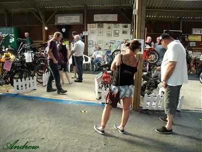 Visitors on the stand