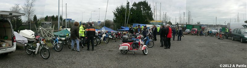 The bikes at the Yacht Club
