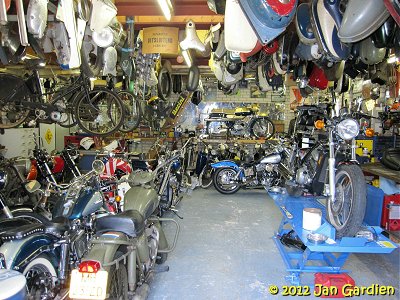 In the garage