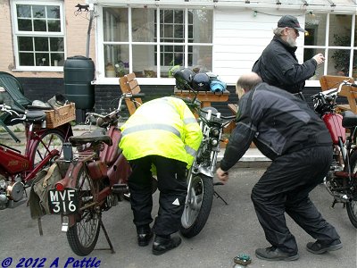 The bikes at the Fox & Hounds