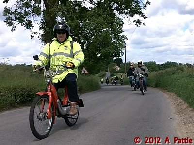 Dave riding the Ciao