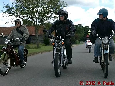 Formation riding: Paul, Paul and Danny