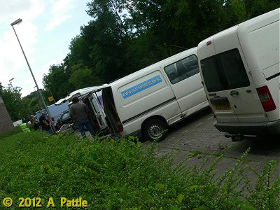 Traders' vans