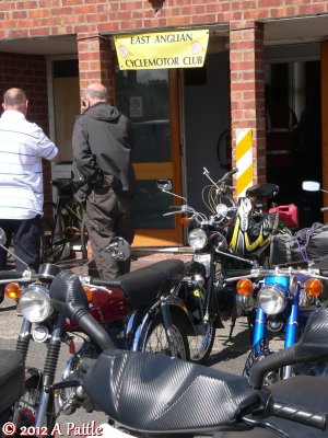 Outside the village hall