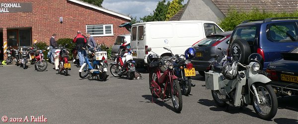 Outside the village hall