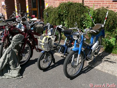 Outside the village hall