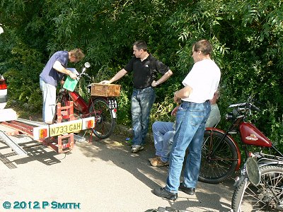 Outside the village hall