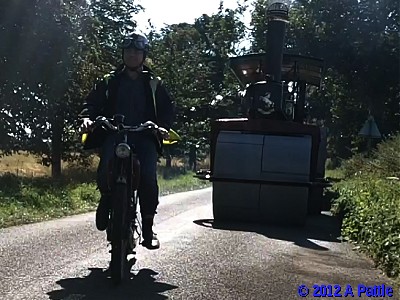 A Norman and a steam roller