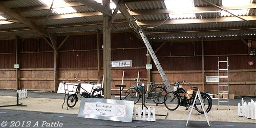 Starting work and the first three bikes are all pre-war