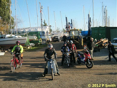 Getting ready to leave Orwell Yacht Club