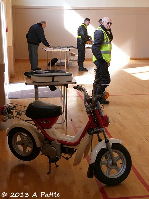 Inside Bromeswell Village Hall