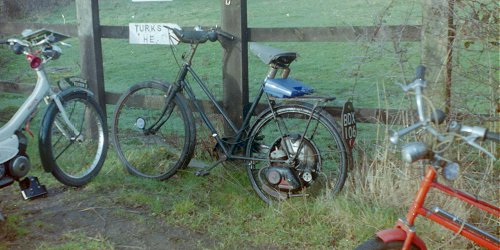 A stop, near Hasketon, on the 1989 Mince Pie Run