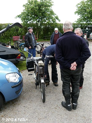 Outside the village hall