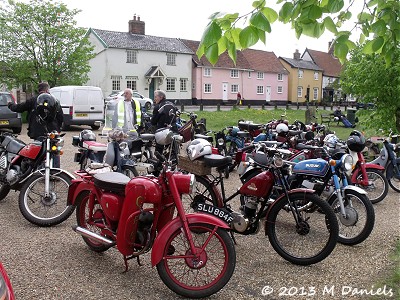The bikes parked at Fair Green