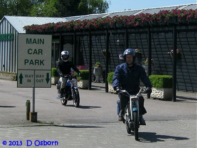 Richard leads the rest of the riders