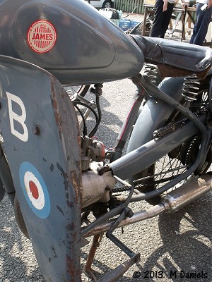 James Comet outside Bucklesham Village Hall