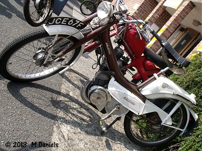 Raleigh RM9 Ultramatic outside Bucklesham Village Hall