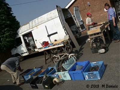 Tigerman's stall outside Bucklesham Village Hall