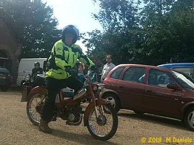 Leaving Cardington Village Hall