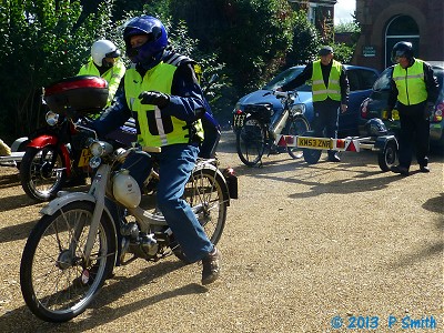 Leaving Cardington Village Hall