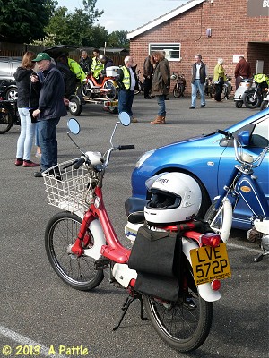 PC50 outside Bucklesham Village Hall