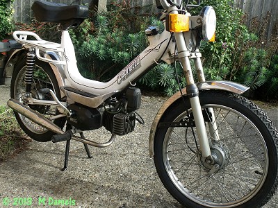 BM Zebretta outside Bucklesham Village Hall