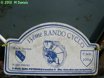 Sars Poteries rally plate