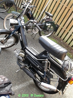 Puch Maxi outside Bucklesham Village Hall