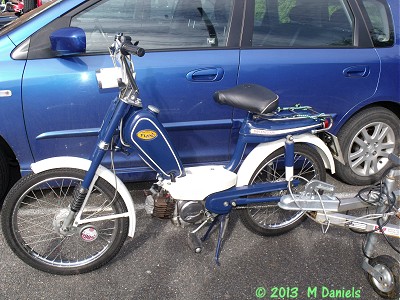Honda Novio outside Bucklesham Village Hall