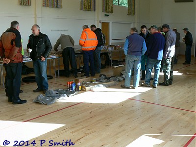 Inside the hall at the Radar Run