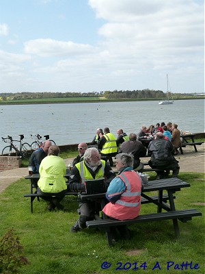 Lunching at the Ramsholt Arms