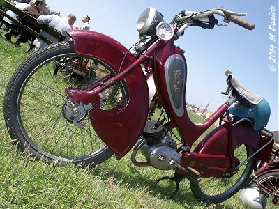 Bown moped at Fair Green, Diss