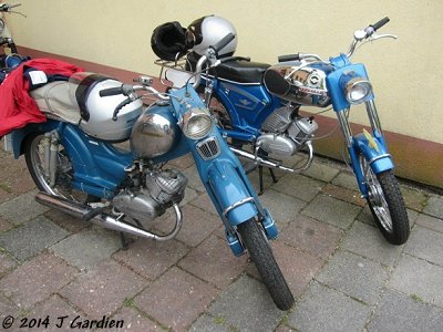 Two Zündapps at Plofkesrit Harkema 2014