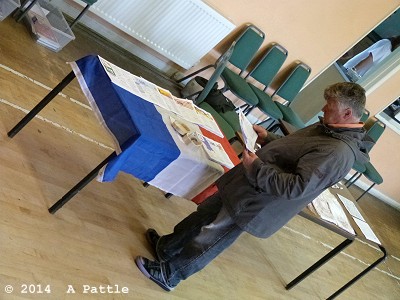 Inside the Village Hall