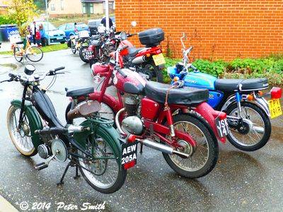Mobylette, James and Suzuki 50 at Coddenham