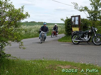 Arriving at the village hall