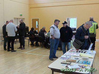 Inside the village hall at Coddenham