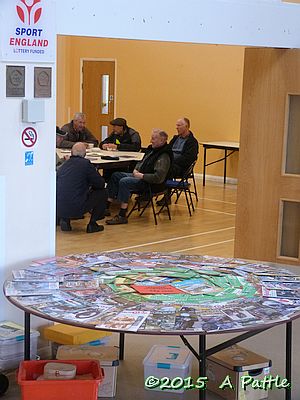 Inside the village hall at Coddenham