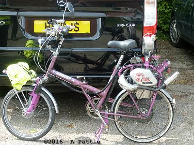 Cyclemaster/Raleigh 20 at Lord Thurlow Village Hall