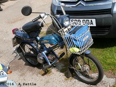 Honda Express at Lord Thurlow Village Hall