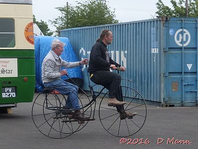 Andrew and Michael try the Needham Tricycle